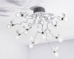 The Stunning Birds Chandeliers By Ingo Maurer