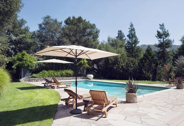 private pool Sonoma retreat mansion by Antonio Martins
